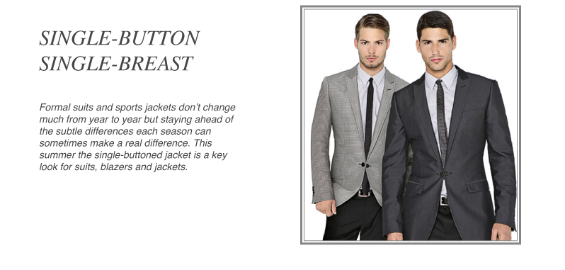 single button jacket