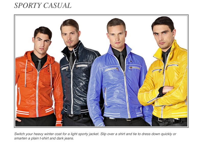 sporty casual jackets