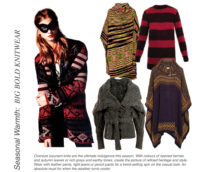 big bold knitwear